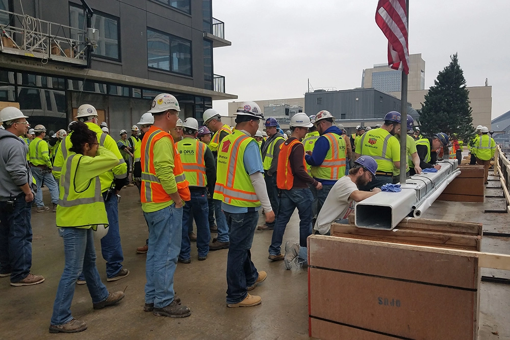 365 Nicollet has topped out!